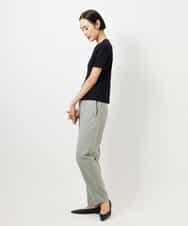 FMLDD10270 MICHEL KLEIN(ミッシェルクラン) [2WAYストレッチ]テーパードパンツ ライトグレー