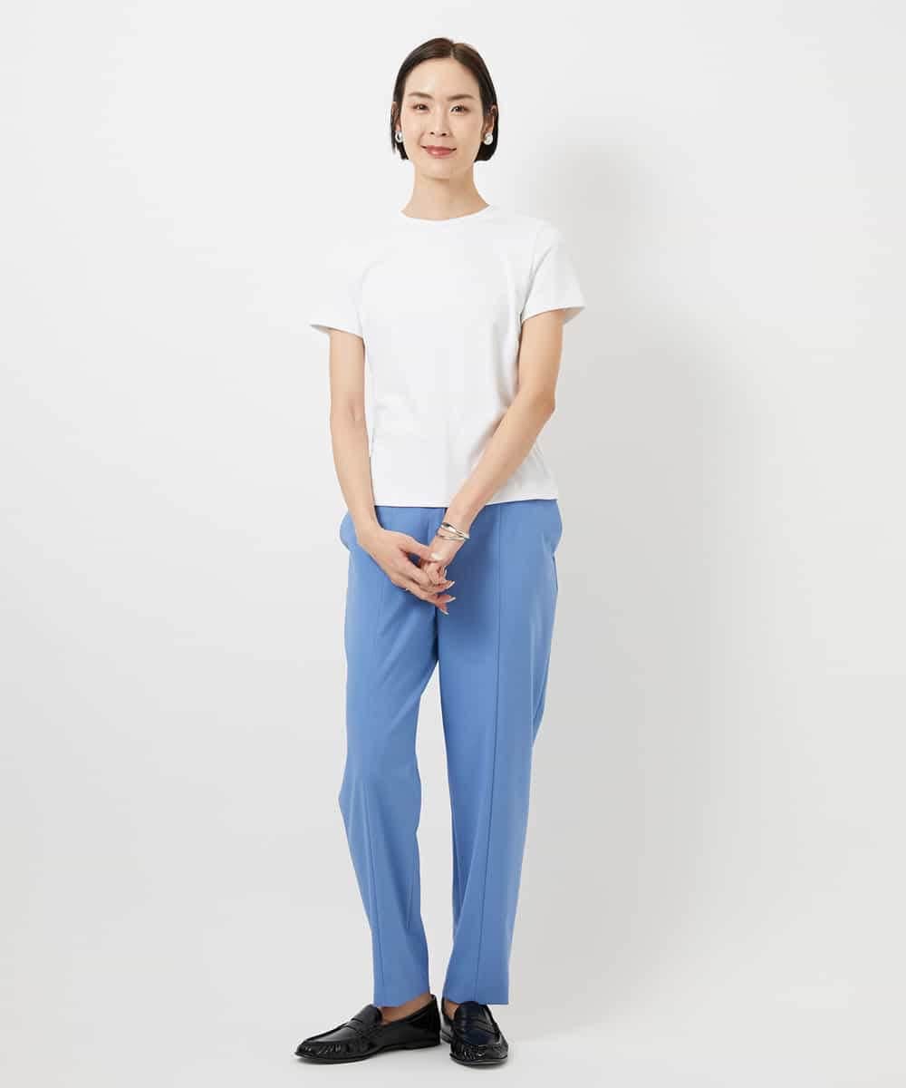 FMLDD10270 MICHEL KLEIN(ミッシェルクラン) [2WAYストレッチ]テーパードパンツ ライトグレー