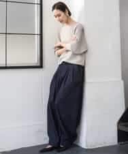 FMLGD01450 MICHEL KLEIN(ミッシェルクラン) [セットアップ対応]デニムバレルパンツ ネイビー