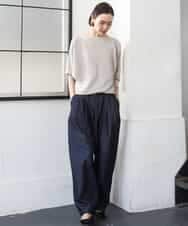 FMLGD01450 MICHEL KLEIN(ミッシェルクラン) [セットアップ対応]デニムバレルパンツ ネイビー