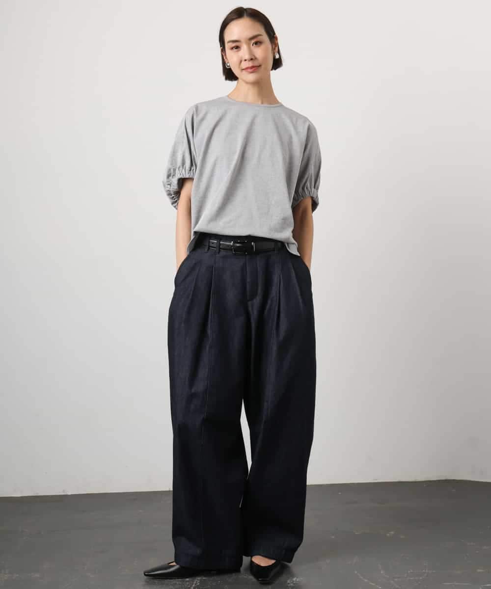 FMLGD01450 MICHEL KLEIN(ミッシェルクラン) [セットアップ対応]デニムバレルパンツ ネイビー