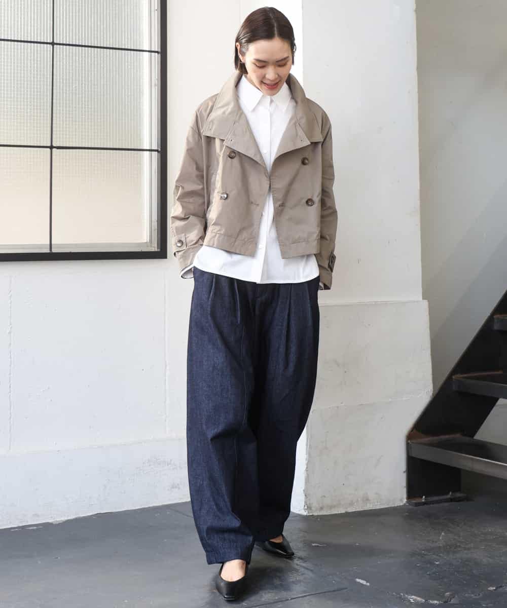 FMLGD01450 MICHEL KLEIN(ミッシェルクラン) [セットアップ対応]デニムバレルパンツ ネイビー