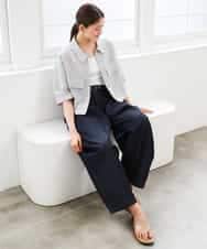 FMLGD01450 MICHEL KLEIN(ミッシェルクラン) [セットアップ対応]デニムバレルパンツ ネイビー