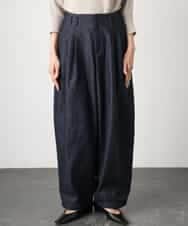 FMLGD01450 MICHEL KLEIN(ミッシェルクラン) [セットアップ対応]デニムバレルパンツ ネイビー