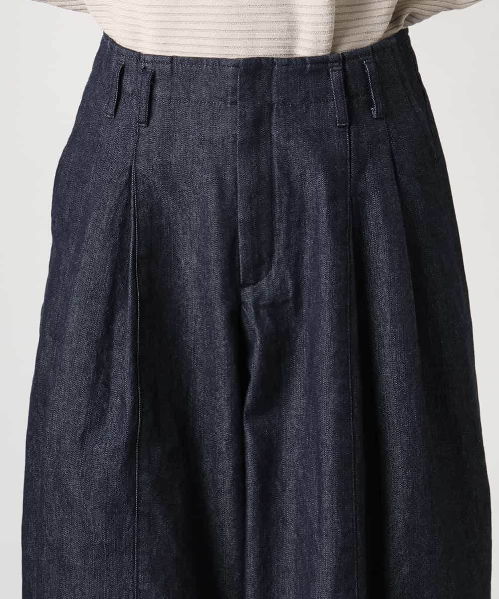 FMLGD01450 MICHEL KLEIN(ミッシェルクラン) [セットアップ対応]デニムバレルパンツ ネイビー