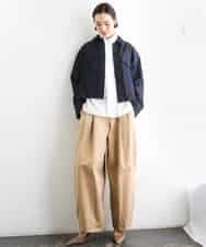 FMLGD02240 MICHEL KLEIN(ミッシェルクラン) チノバレルパンツ ベージュ