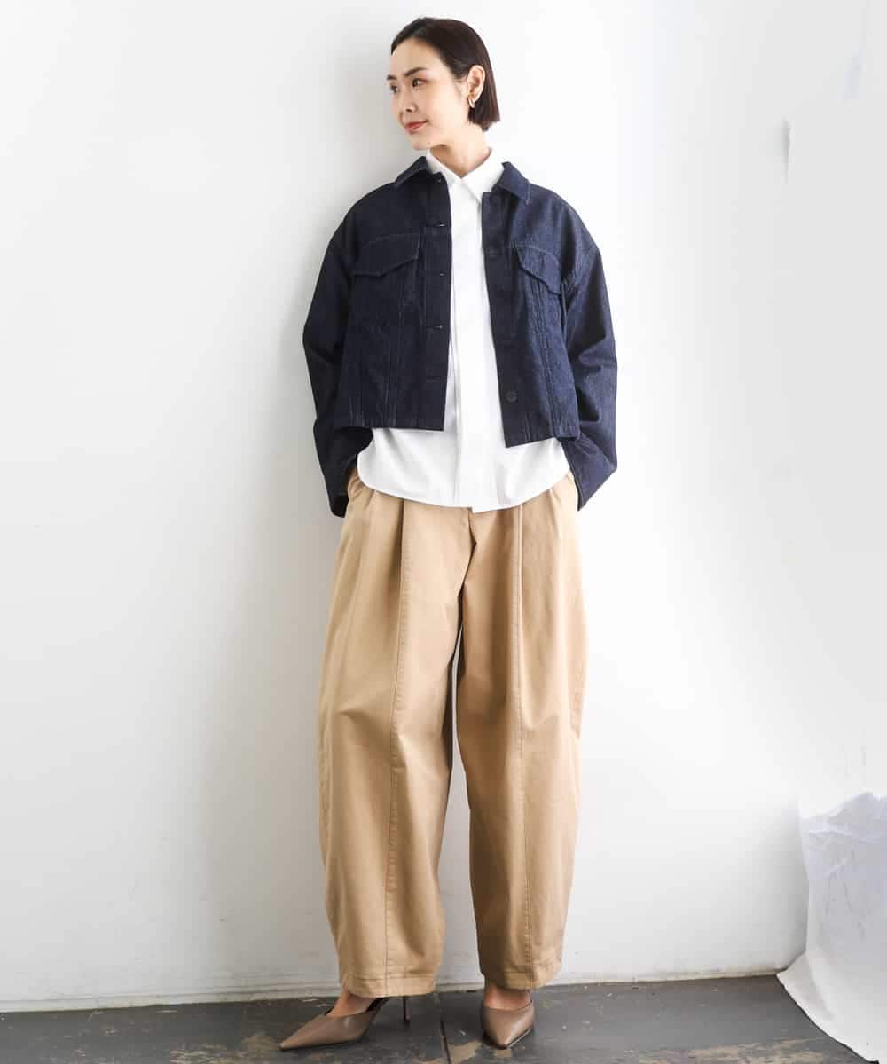 FMLGD02240 MICHEL KLEIN(ミッシェルクラン) チノバレルパンツ ベージュ