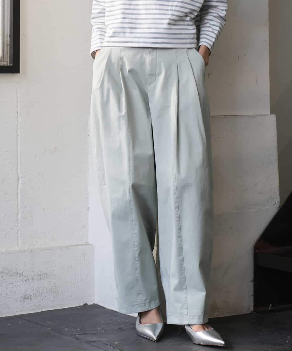 FMLGD02240 MICHEL KLEIN(ミッシェルクラン) チノバレルパンツ ベージュ