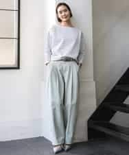 FMLGD02240 MICHEL KLEIN(ミッシェルクラン) チノバレルパンツ ベージュ