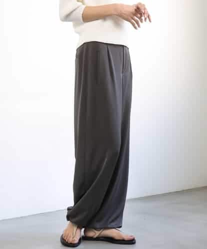 FMLGD03240 MICHEL KLEIN [リラックスボトム/2WAY]ダルサテン ワイドパンツ