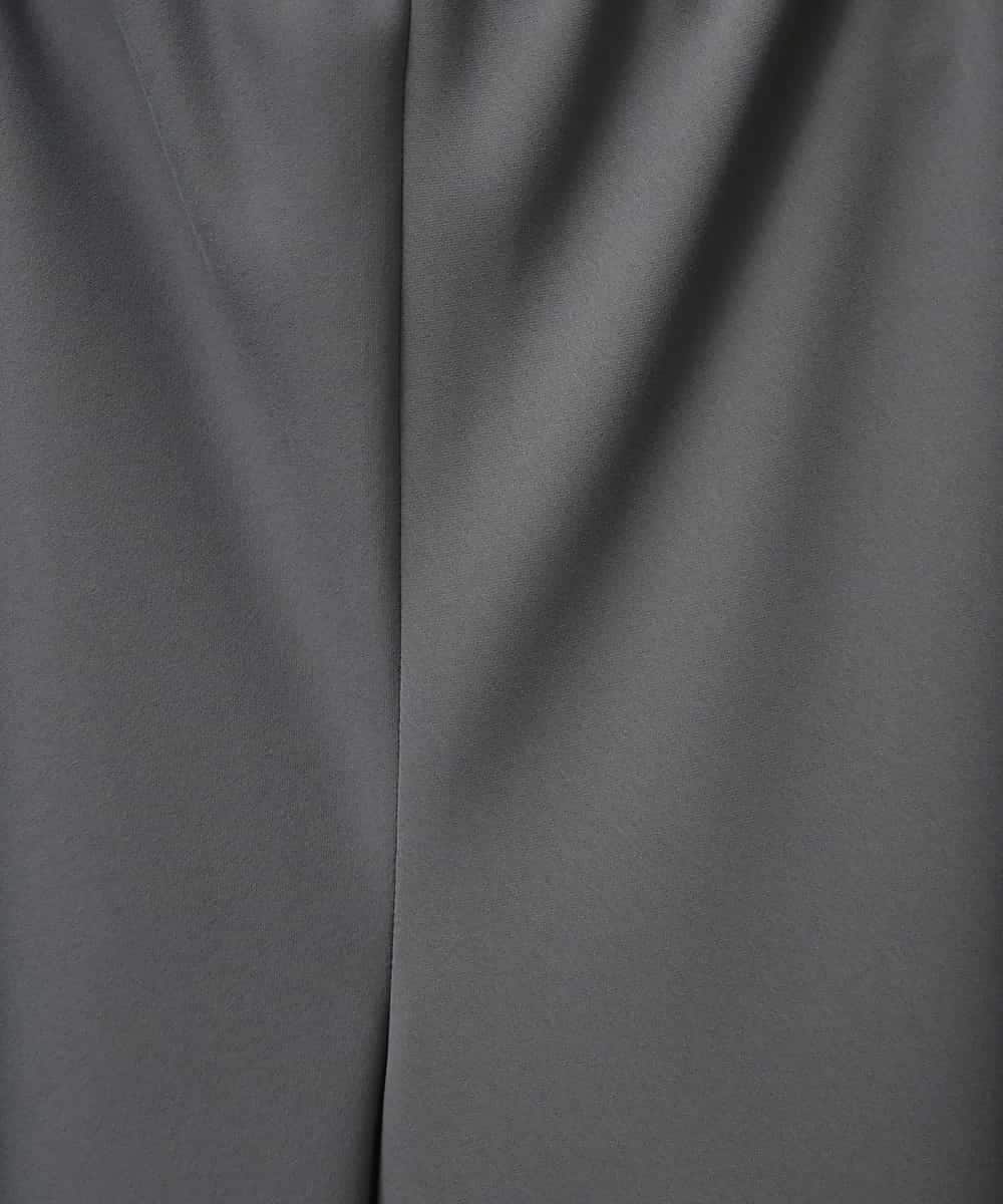 FMLGD04220 MICHEL KLEIN(ミッシェルクラン) [リラックスボトム]シームレスワイドパンツ ダークグレー