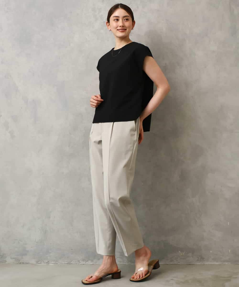 FMLGD06220 MICHEL KLEIN(ミッシェルクラン) [リラックスボトム]テーパードパンツ ベージュ