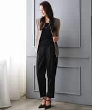 FMLGD06220 MICHEL KLEIN(ミッシェルクラン) [リラックスボトム]テーパードパンツ ベージュ