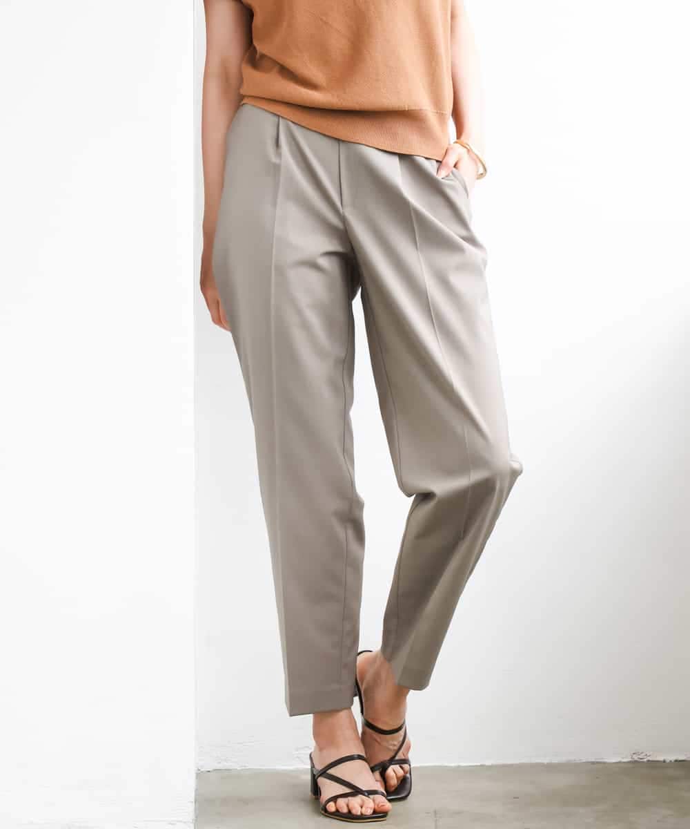 FMLGD06220 MICHEL KLEIN(ミッシェルクラン) [リラックスボトム]テーパードパンツ ベージュ