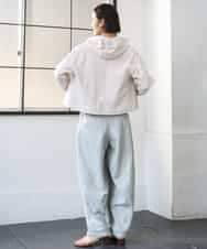 FMLGE01450 MICHEL KLEIN(ミッシェルクラン) [セットアップ対応]デニムバレルパンツ ライトグレー
