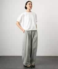 FMLGE01450 MICHEL KLEIN(ミッシェルクラン) [セットアップ対応]デニムバレルパンツ ライトグレー
