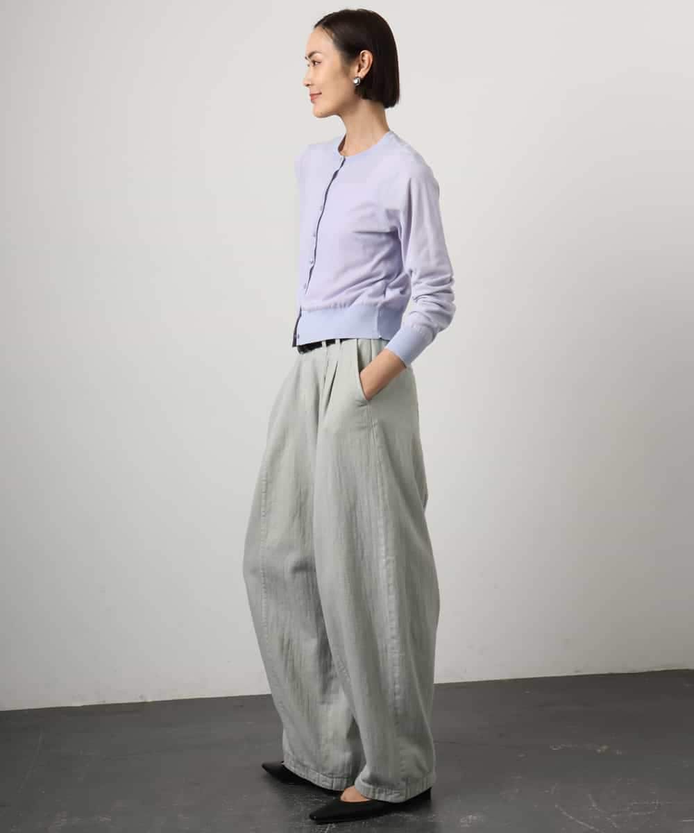 FMLGE01450 MICHEL KLEIN(ミッシェルクラン) [セットアップ対応]デニムバレルパンツ ライトグレー