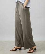 FMLHD02280 MICHEL KLEIN(ミッシェルクラン) [リラックスボトム]ドローストリング ワイドパンツ カーキ