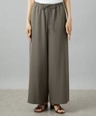 FMLHD02280 MICHEL KLEIN(ミッシェルクラン) [リラックスボトム]ドローストリング ワイドパンツ カーキ