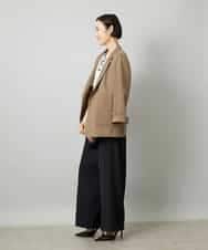 FMLHD02280 MICHEL KLEIN(ミッシェルクラン) [リラックスボトム]ドローストリング ワイドパンツ カーキ