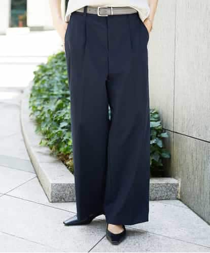 FMLHD03240 MICHEL KLEIN ワンタックワイドパンツ