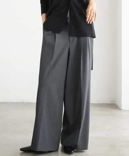 FMLJD04250 MICHEL KLEIN ベルトデザインワイドパンツ