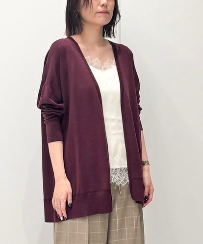 FMSAG31200 MICHEL KLEIN ホールガーメント(R)着流しカーディガン