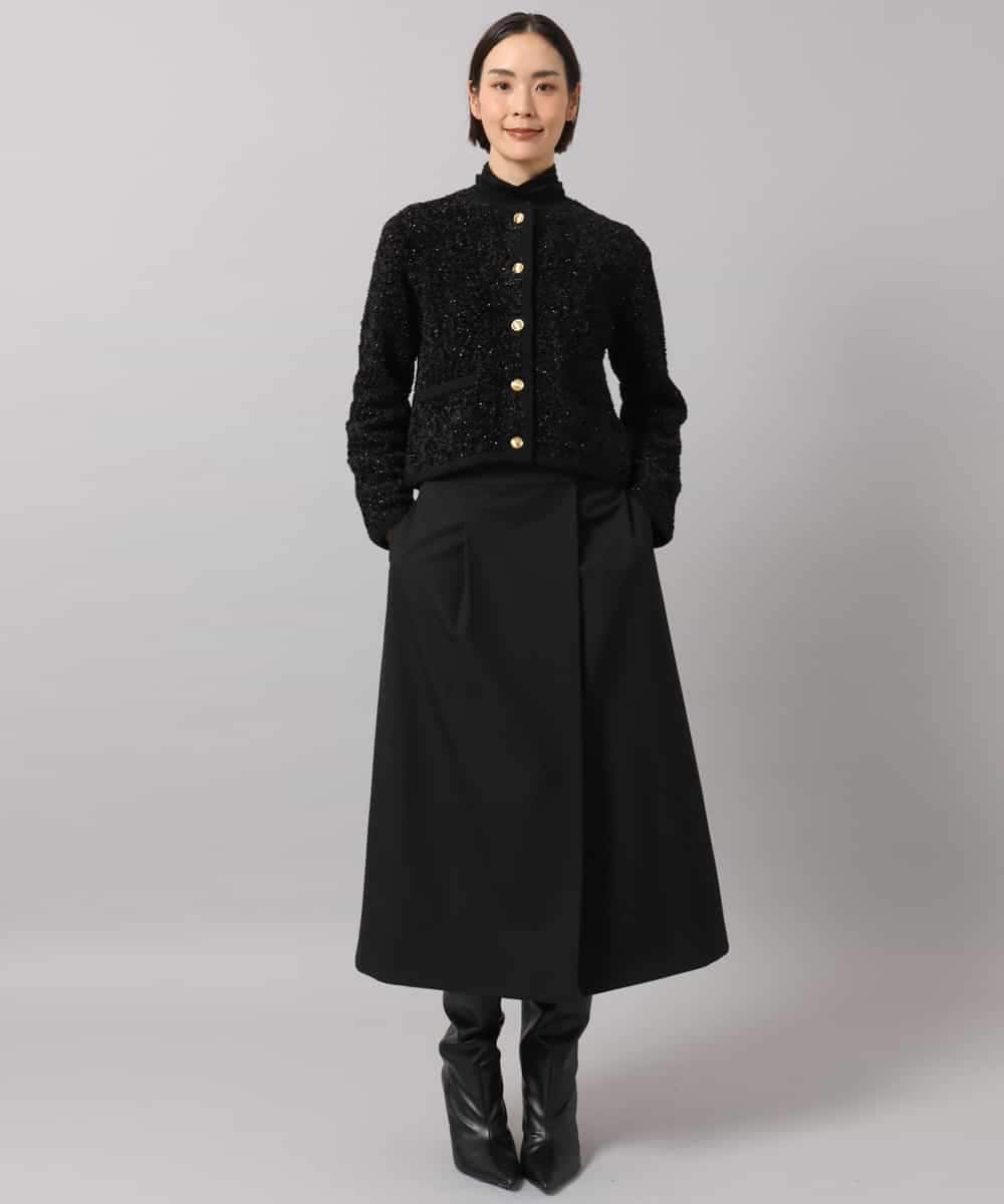 FMSAG41270 MICHEL KLEIN(ミッシェルクラン) ニットツイードジャケット ベージュ