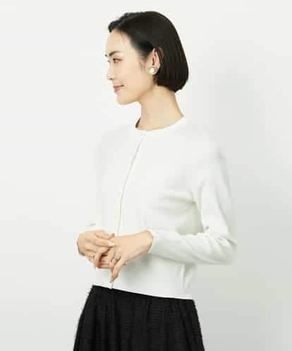 FMSDD01230 MICHEL KLEIN [アンサンブル対応]コンパクトクルーネックカーディガン