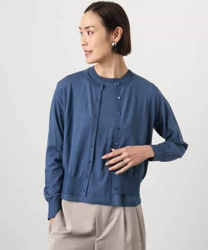 FMSGD24230 MICHEL KLEIN [アンサンブル対応]シアーカーディガン