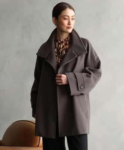 FMUAG54630 MICHEL KLEIN スタンドカラーミドルコート