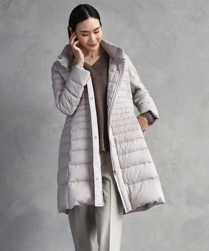 FMVBD41610 MICHEL KLEIN [定番人気]2WAYストレッチダウンミドルコート