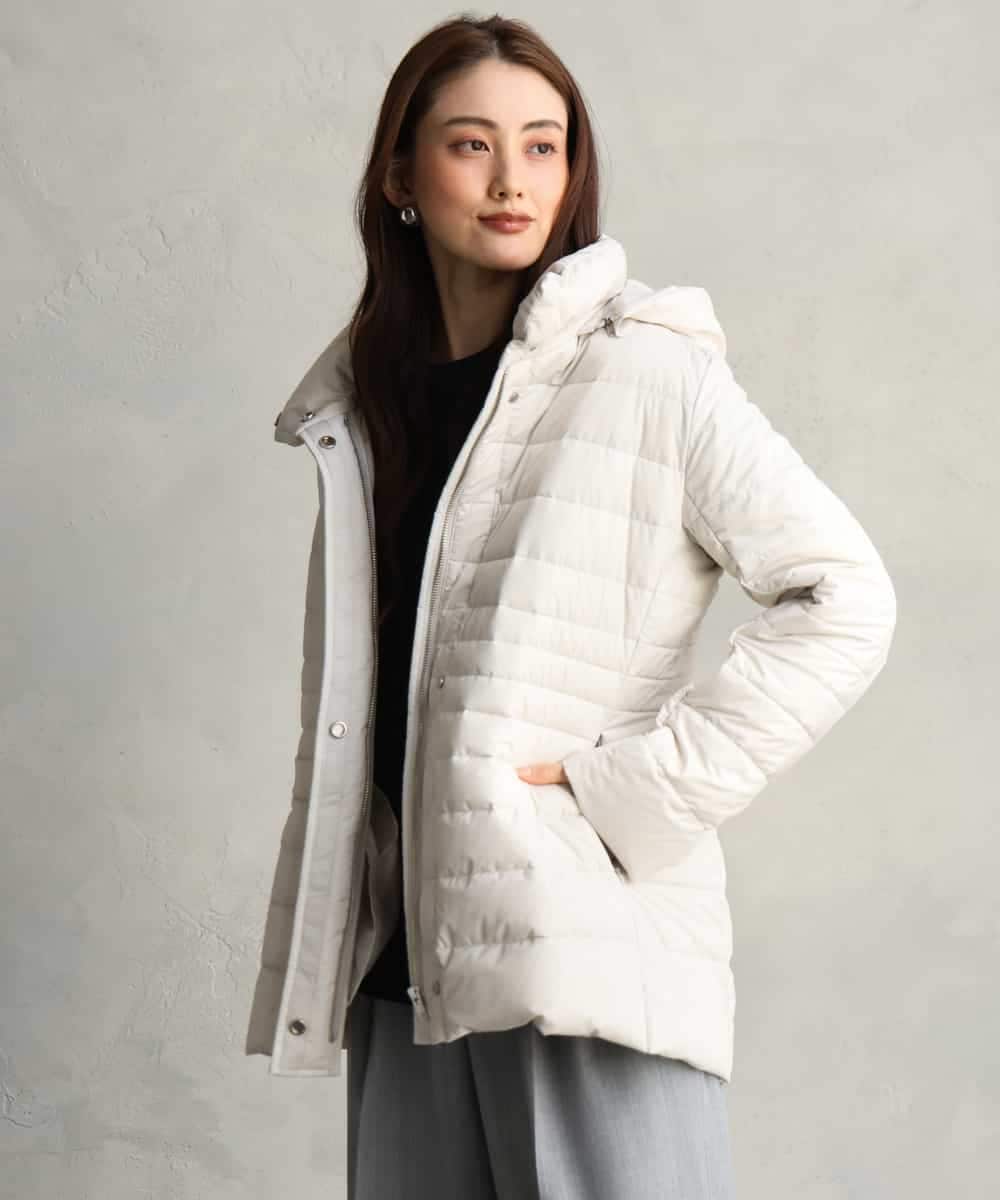 FMVBG40570 MICHEL KLEIN(ミッシェルクラン) [定番人気]ストレッチダウンジャケット ネイビー