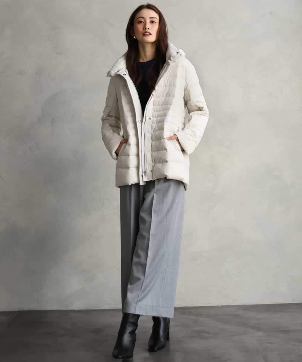 FMVBG40570 MICHEL KLEIN(ミッシェルクラン) [定番人気]ストレッチダウンジャケット ネイビー