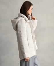 FMVBG40570 MICHEL KLEIN(ミッシェルクラン) [定番人気]ストレッチダウンジャケット ライトグレー