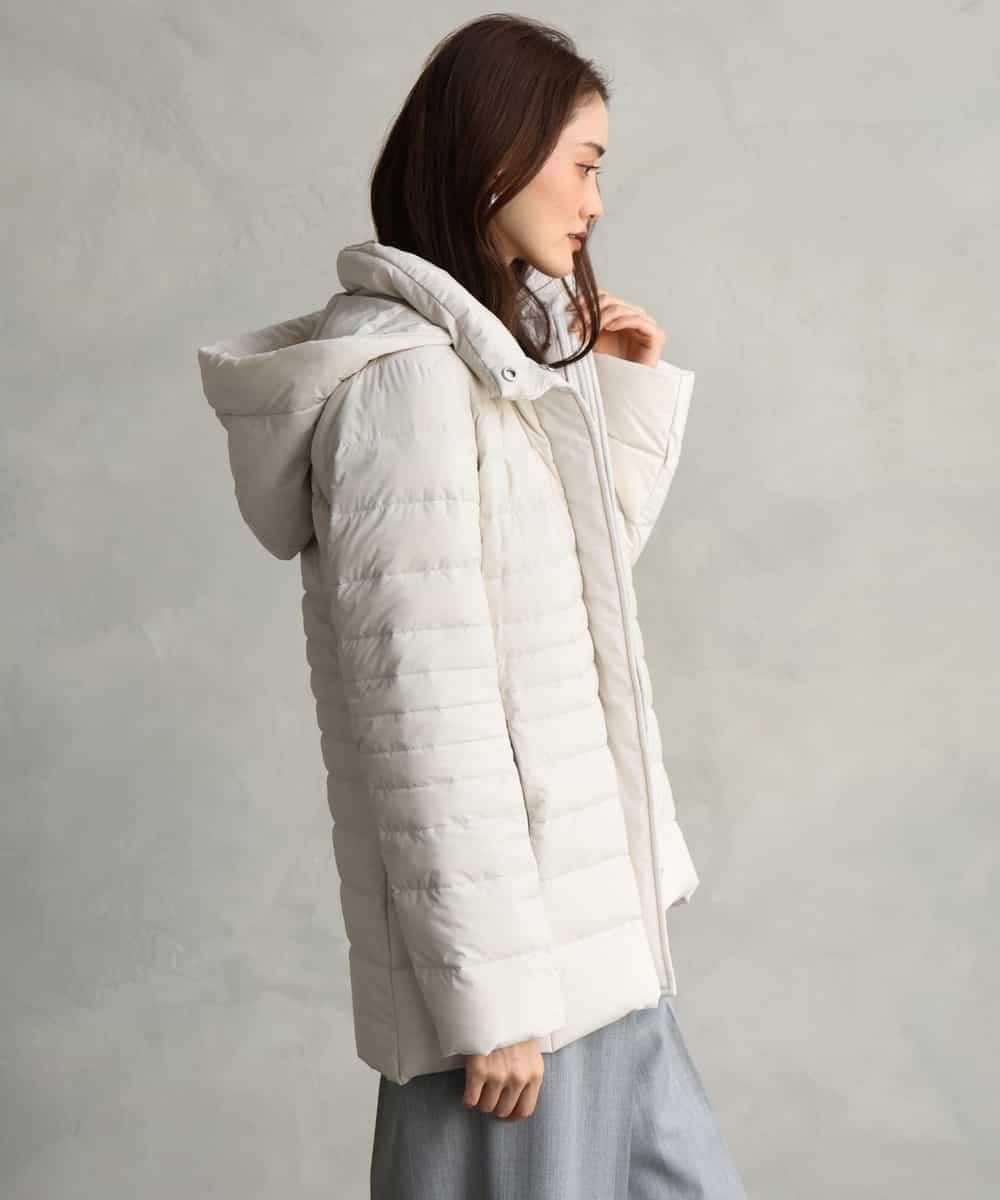 FMVBG40570 MICHEL KLEIN(ミッシェルクラン) [定番人気]ストレッチダウンジャケット ライトグレー