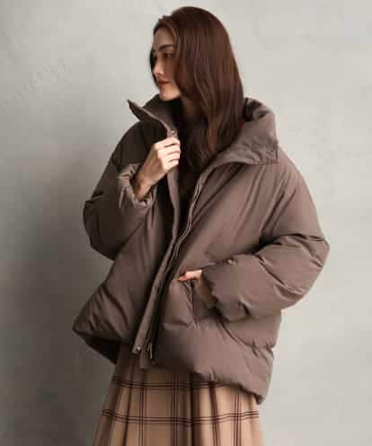 FMVBG50570 MICHEL KLEIN ノーステッチスタンドカラーダウンジャケット