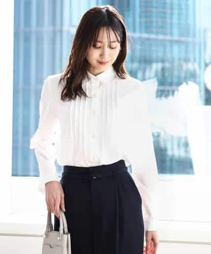 FOBDA02110 MK MICHEL KLEIN ストレッチジャージシャツ/洗える