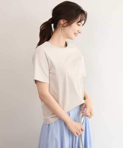 FOKID71085 MK MICHEL KLEIN [接触冷感/洗える]コットンロゴTシャツ