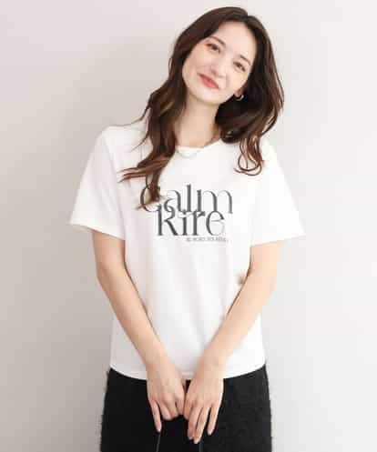FOKID71085  [接触冷感/洗える]コットンロゴTシャツ