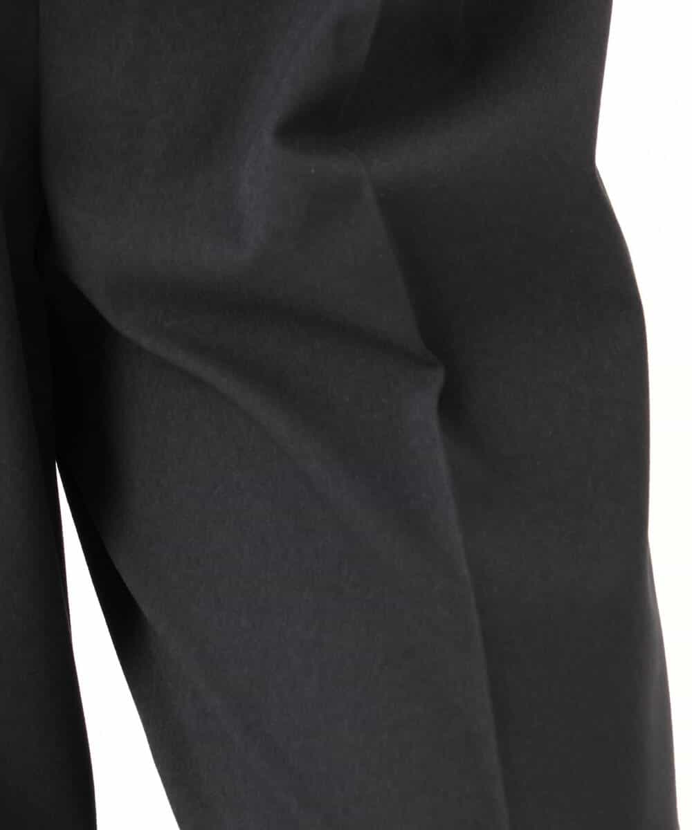 FOLJD45160 MK MICHEL KLEIN(MK ミッシェルクラン) [洗える/イージーケア/抗ピリング/ナチュラルストレッチ]ストレートワイドシルエットパンツ（無地） ブラック
