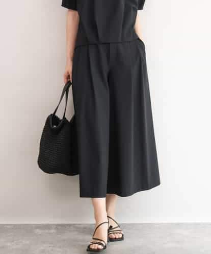 FOLJD76170 MK MICHEL KLEIN [瞬美シリーズ/UVカット/接触冷感/速乾/洗える]トリコット ワイドクロップドパンツ