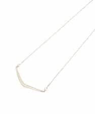 FR2JD22060 MK MICHEL KLEIN(MK ミッシェルクラン) V字メタルプレートネックレス シルバー