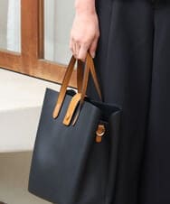 FR5GD04120 MK MICHEL KLEIN(MK ミッシェルクラン) 2wayスクエアトートバッグ ブラック