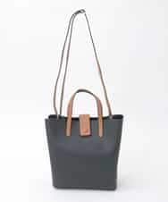 FR5GD04120 MK MICHEL KLEIN(MK ミッシェルクラン) 2wayスクエアトートバッグ ブラック