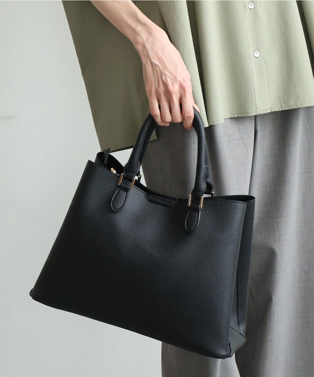 FR5JD20140 MK MICHEL KLEIN(MK ミッシェルクラン) スクエア2wayバッグ ブラック