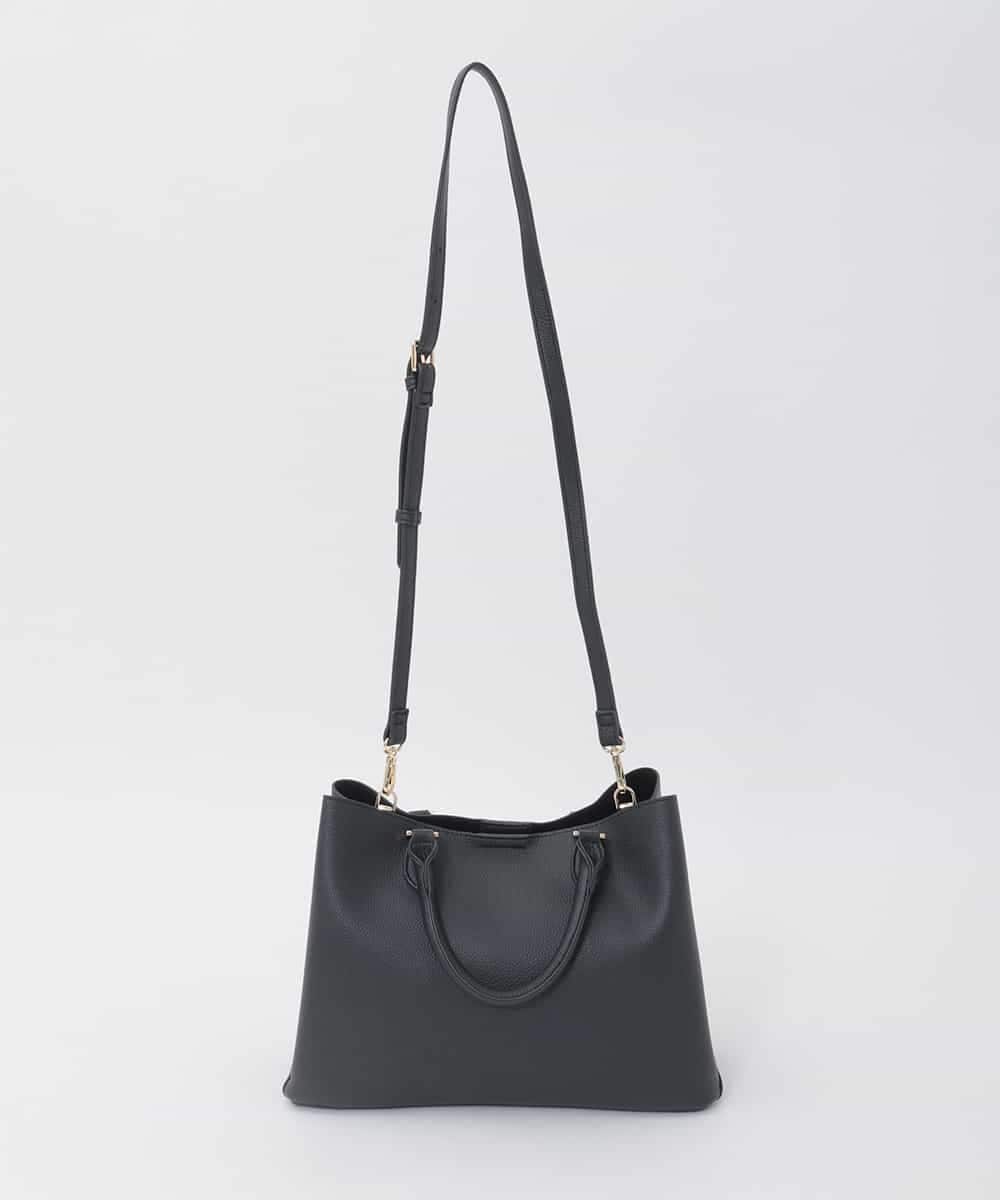 FR5JD20140 MK MICHEL KLEIN(MK ミッシェルクラン) スクエア2wayバッグ ブラック