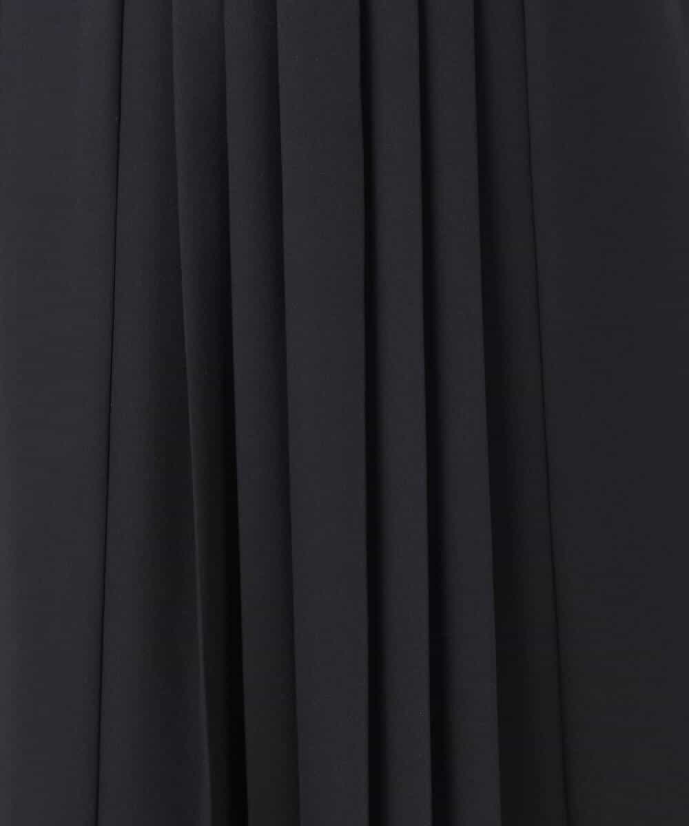 FUEDD03230 MK MICHEL KLEIN(MK ミッシェルクラン) [洗える]サテンジョーゼット プリーツワンピース ライトグレー