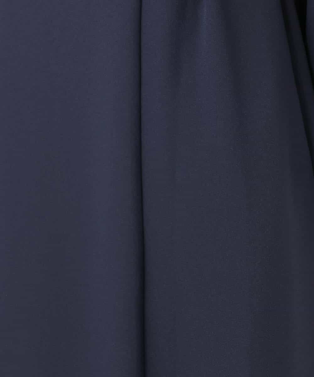 FUEDD04230 MK MICHEL KLEIN(MK ミッシェルクラン) [洗える]サテンジョーゼット サイドベルトワンピース ネイビー