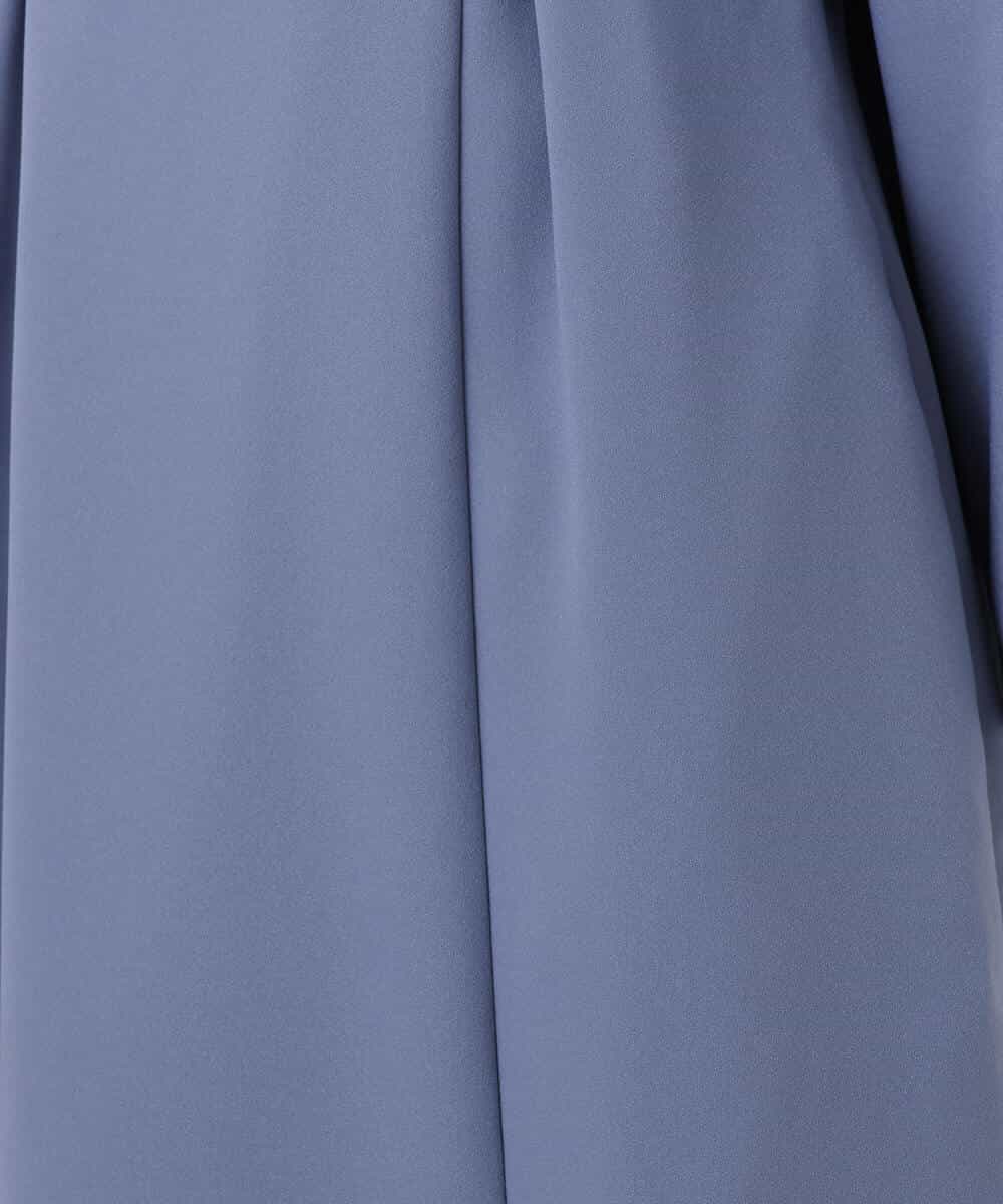 FUEDD04230 MK MICHEL KLEIN(MK ミッシェルクラン) [洗える]サテンジョーゼット サイドベルトワンピース ネイビー